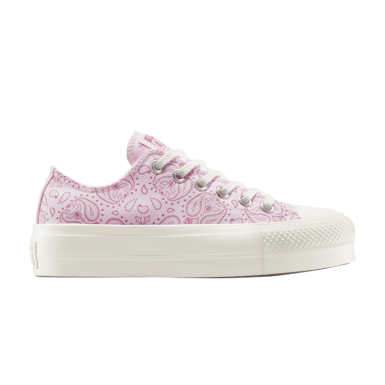 Converse Wmns Chuck Taylor All Star Lift Platform Low 'Paisley' — Sugar Berry/Egret/Light Saddle