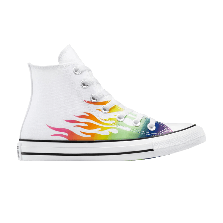Converse Chuck Taylor All Star High 'Pride 2025' — White/Chaos Fuchsia
