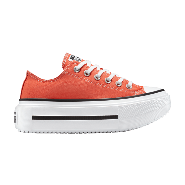 Converse Chuck Taylor All Star Lift Double Stack Low 'Vermillion Red' — Vermillion Red/White/Black