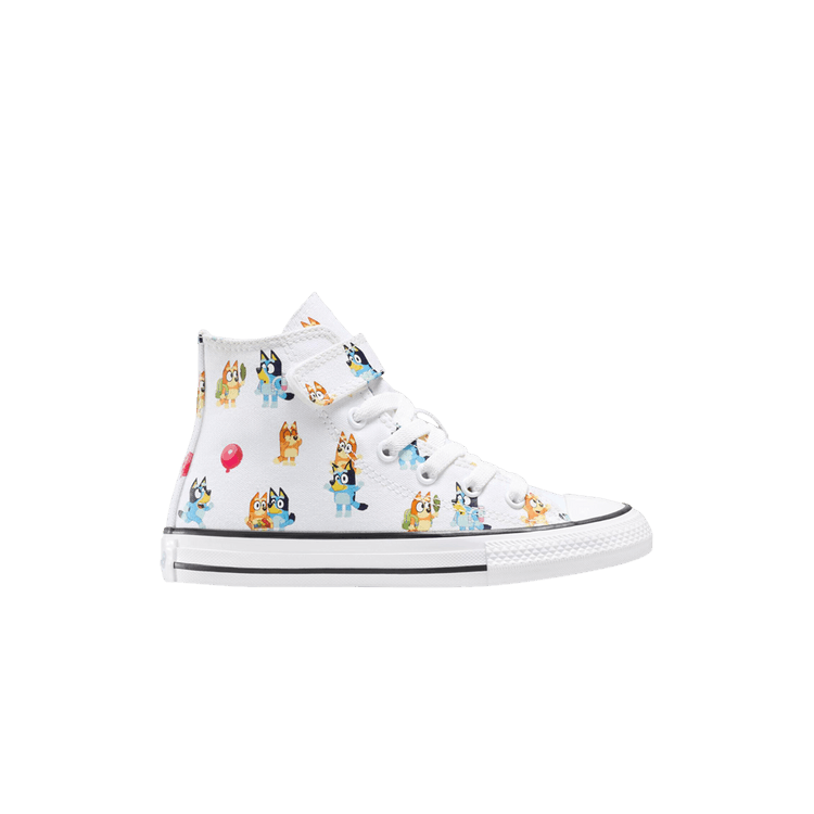 Bluey x Converse Chuck Taylor All Star EasyOn High TD 'Allover Bluey & Bingo' — White/Multi/Black