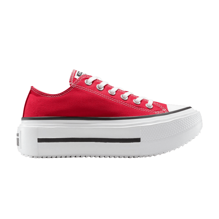 Converse Chuck Taylor All Star Lift Double Stack Platform Low 'Red' — Red/Black/White
