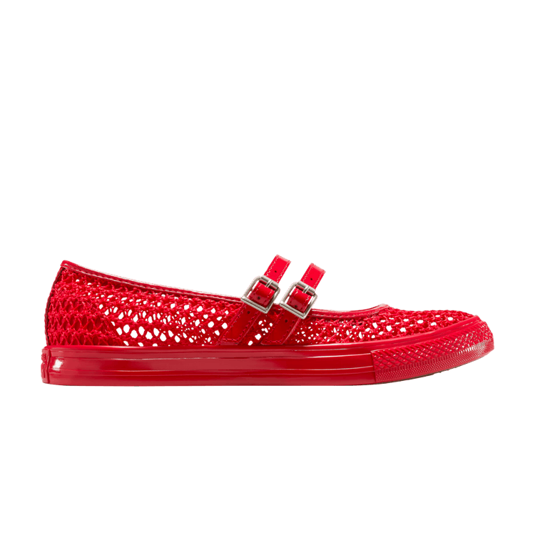 Converse Wmns Chuck Taylor All Star Dainty Mary Jane Knit 'Red' — Red/Red/Silver