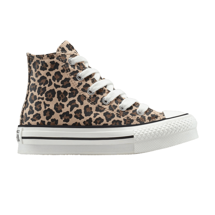 Converse Chuck Taylor All Star EVA Lift Platform High PS 'Leopard' — Warm Quarry/Vintage White