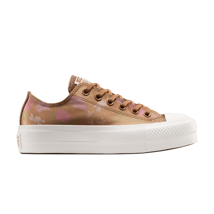 Converse Wmns Chuck Taylor All Star Lift Platform Low 'Floral Satin' — Incensed/Egret/Grounded