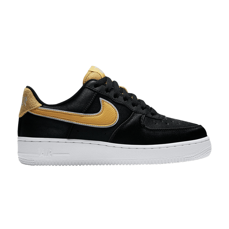 Nike Wmns Air Force 1 Low 'Satin' — black/wheat gold