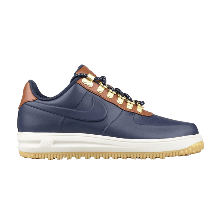 Nike Lunar Force 1 Duckboot Low 'Obsidian' — Obsidian/Obsidian-Saddle Brown