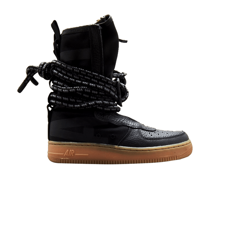 Nike SF Air Force 1 High 'Black Gum' — Black/Gum Medium Brown