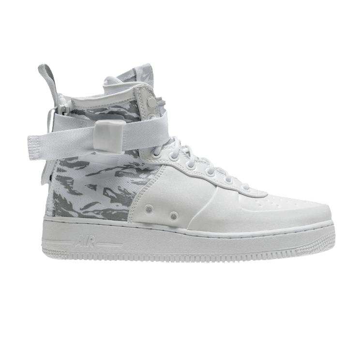 Nike SF Air Force 1 Mid 'Winter Camo' — White/Reflect Silver
