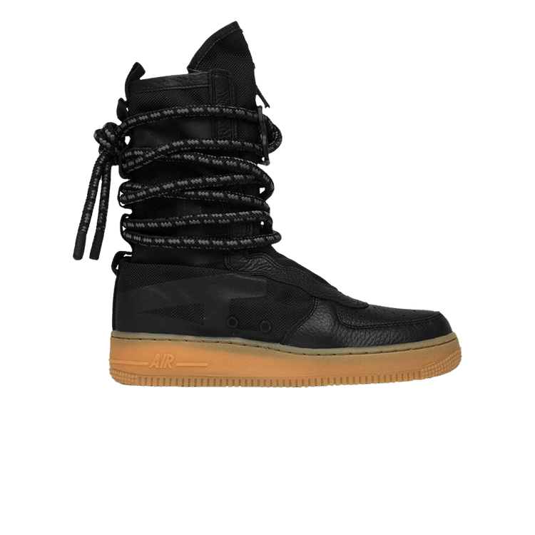 Nike Wmns SF Air Force 1 High 'Black Gum' — Black/Gum Medium Brown