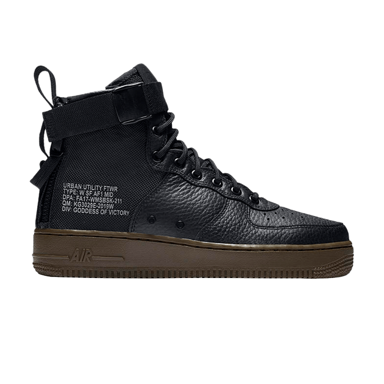 Nike Wmns SF Air Force 1 Mid 'Hazel' — Black/Dark Hazel