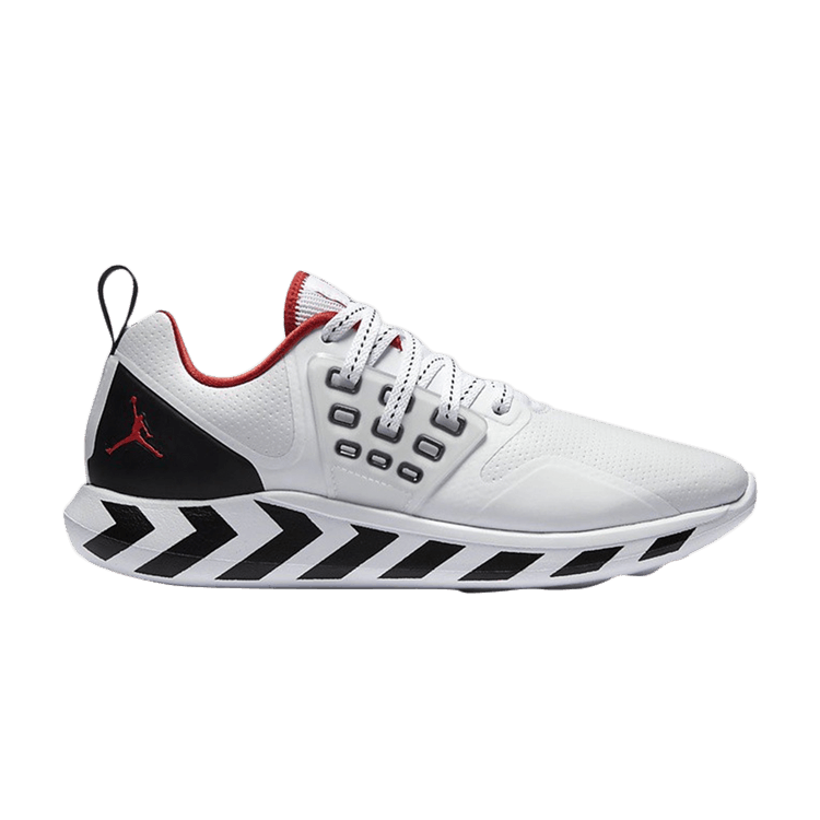 Air Jordan Grind 'White Black' — White/Fire Red-Black