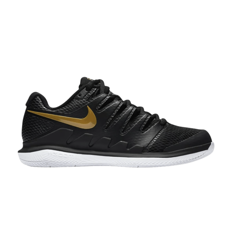 Nike Wmns Air Zoom Vapor X 'Black Metallic Gold' — Black/White-Metallic Gold
