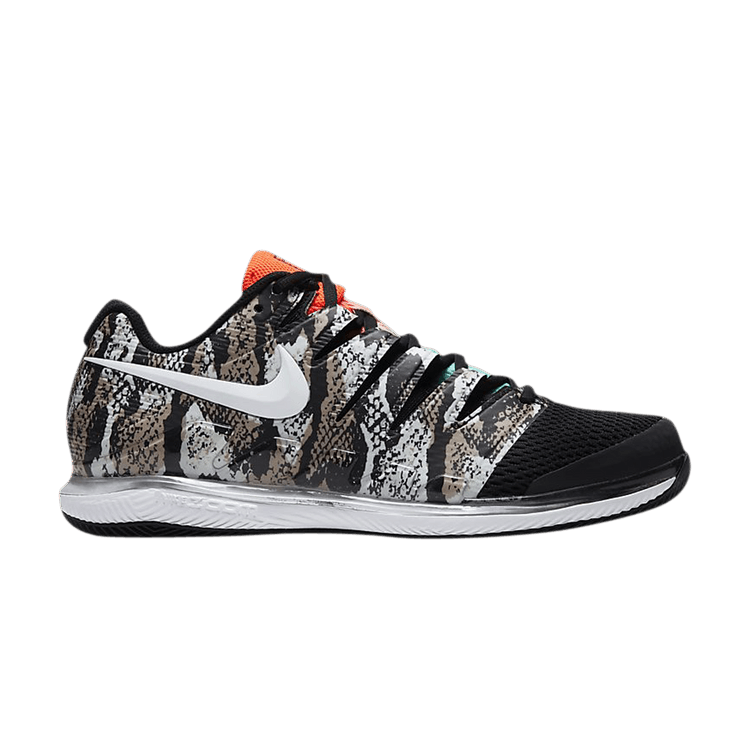 Nike Court Air Zoom Vapor X HC 'Snake Skin Print' — Photon Dust/Hyper Crimson/Aurora Green/White