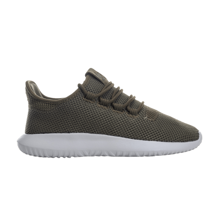 Adidas Tubular Shadow Knit J 'Olive Cargo' — Olive Cargo/Olive Cargo/Footwear White