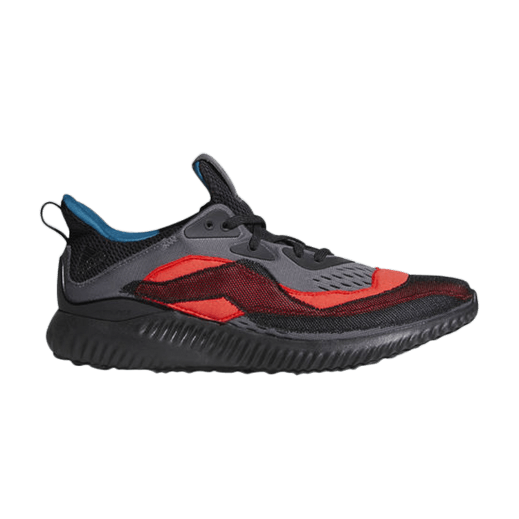 Kolor x adidas AlphaBounce 'Red Black' — black/red/grey/blue
