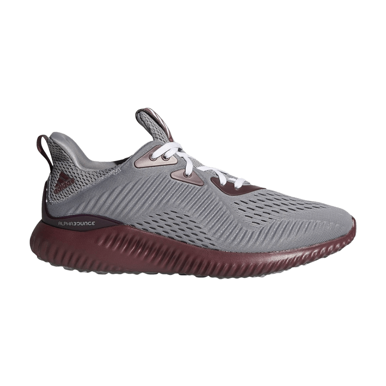 Adidas Alphabounce EM 'Grey Maroon' — Grey/Maroon