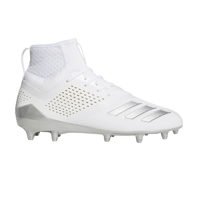 Adidas Adizero 5-Star 7.0 Lax Mid 'White Silver Metallic' — Cloud White/Silver Metallic/Cloud White