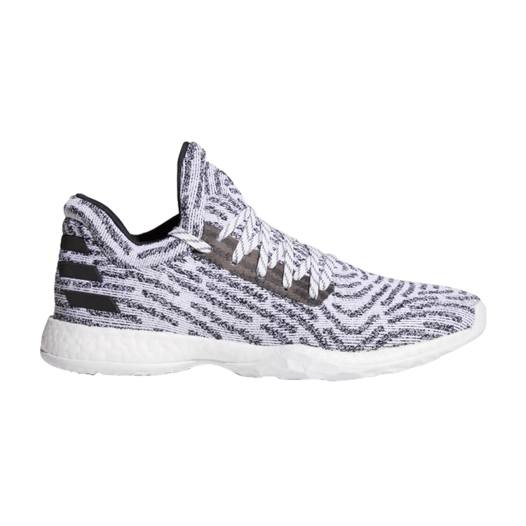 Adidas Harden Vol. 1 LS Primeknit 'BHM' — Cloud White/Core Black/Grey