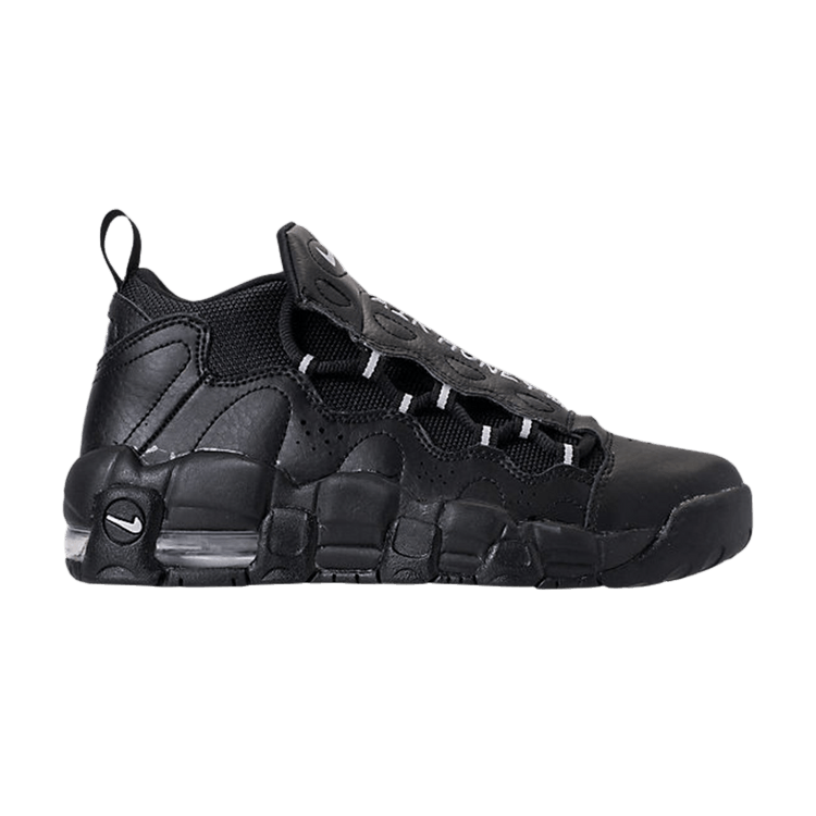 Nike Air More Money GS 'Black' — Black/Metallic Silver-Pure Platinum
