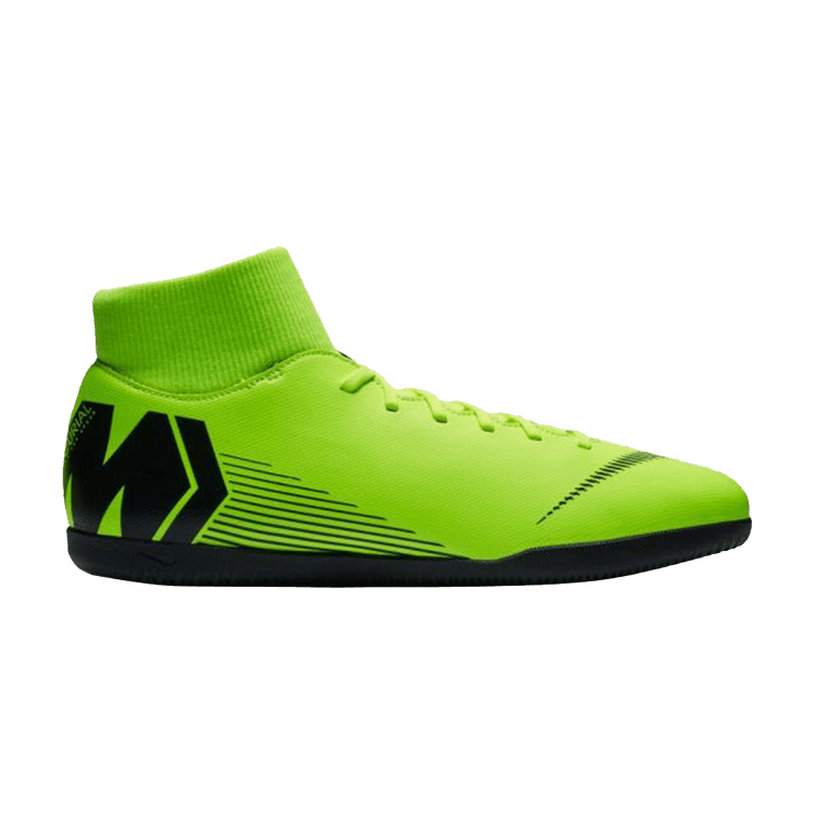 Nike Mercurial SuperflyX 6 Club IC 'Volt Black' — Volt/Black