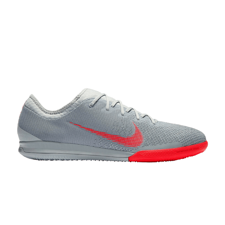 Nike VaporX 12 Pro IC 'Wolf Grey Crimson' — Wolf Grey/Bright Crimson