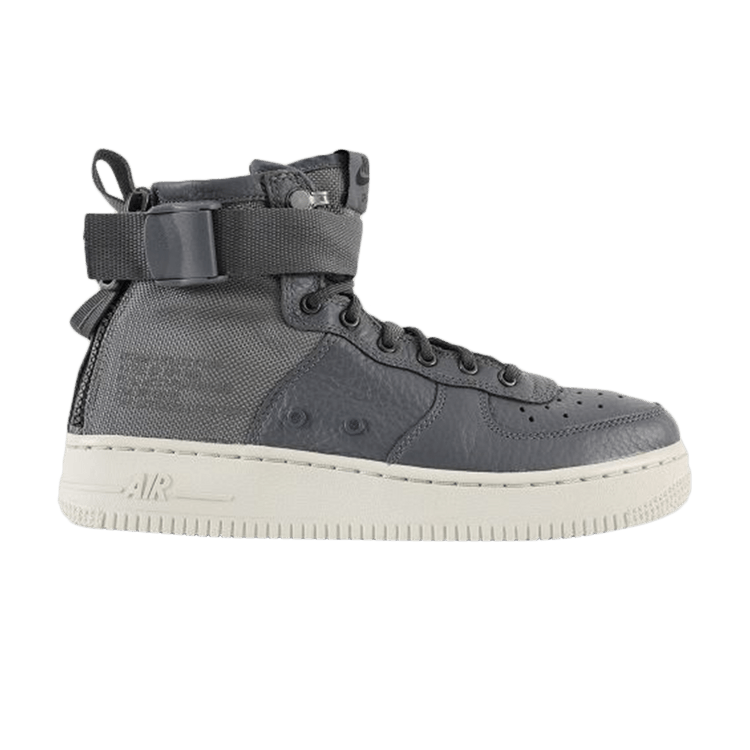 Nike SF Air Force 1 Mid GS 'Dark Grey' — Dark Grey/Dark Grey-Light Bone