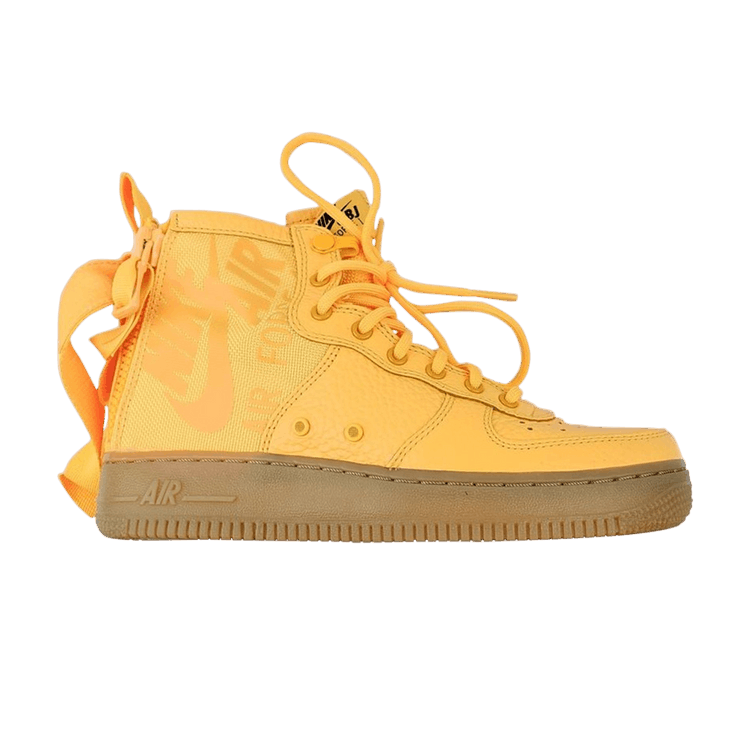 Nike SF Air Force 1 Mid GS 'OBJ' — Laser Orange/Gum Medium Brown/Laser Orange