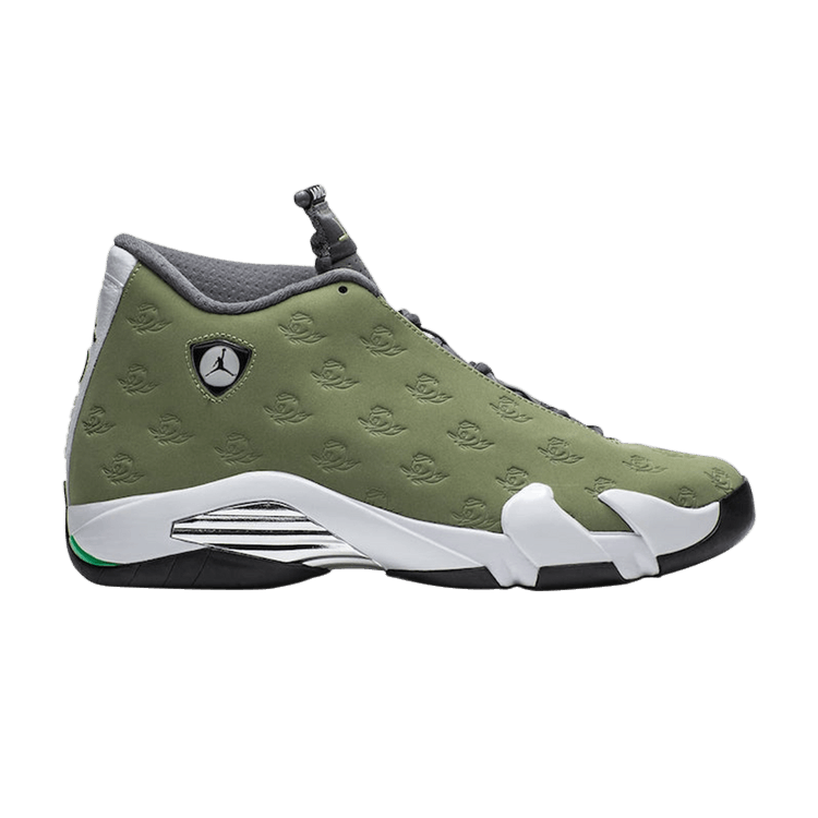 Air Jordan 14 Retro 'Oregon Ducks - Track &amp; Field' PE — Alligator/White