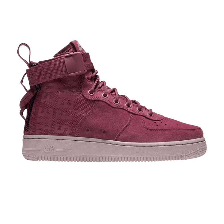 Nike Wmns SF Air Force 1 Mid 'Force Is Female' — Vintage Wine/Particle Rose-Hot Punch-Vintage Wine