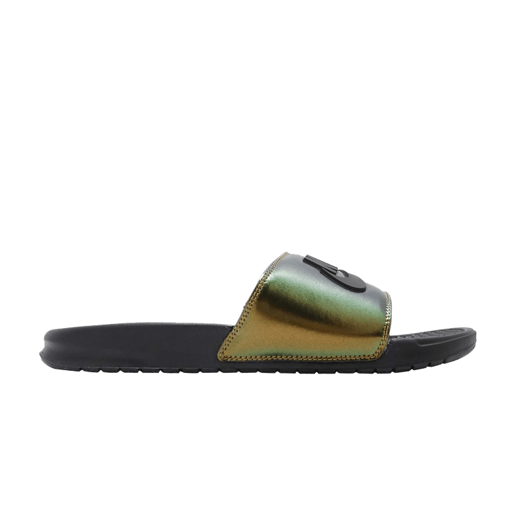 Nike Benassi JDI SE 'Electro Green' — Black/Black-Electro Green
