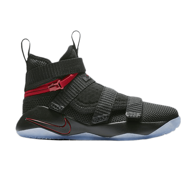 Nike LeBron Soldier 11 FlyEase PS 'Black University Red' — Black/University Red/Black