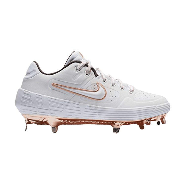 Nike Wmns Alpha Huarache Elite 2 Low 'Metallic Rose Gold' — White/Metallic Rose Gold