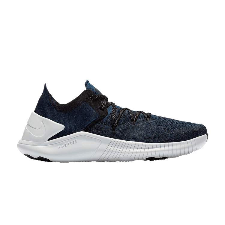 Nike Wmns Free TR Flyknit 3 Metallic 'College Navy' — College Navy/Pure Platinum