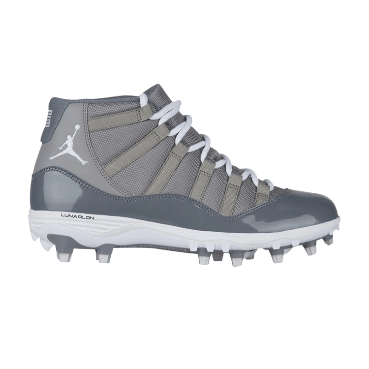 Air Jordan 11 TD Cleat 'Cool Grey' — Medium Grey/White-Cool Grey