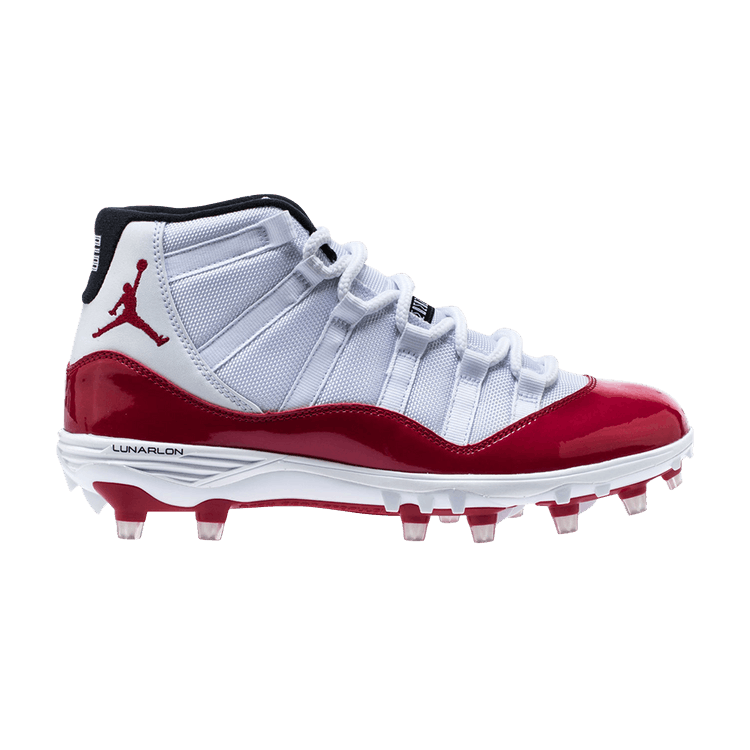 Air Jordan 11 Retro Cleat 'Gym Red' — White/Gym Red-Gym Red-Black