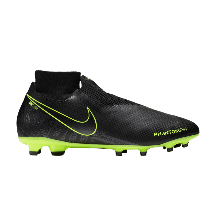 Nike Phantom Vision Pro DF FG 'Black Volt' — Black/Black/Volt