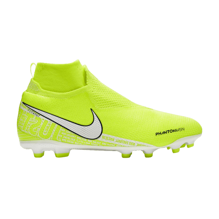 Nike Phantom Vision Elite DF FG GS 'Volt' — Volt/White/Barely Volt