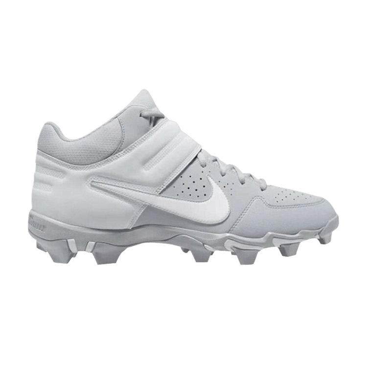 Nike Alpha Huarache Varsity Mid Keystone 'Wolf Grey' — Wolf Grey/Pure Platinum/White