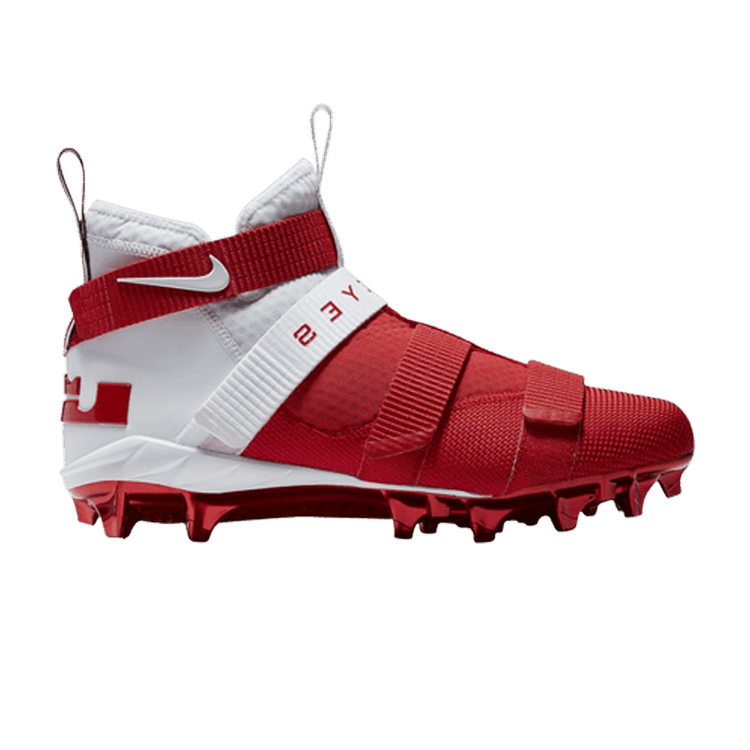 Nike Lebron Soldier 11 TD 'Ohio State' Cleat — White/University Red