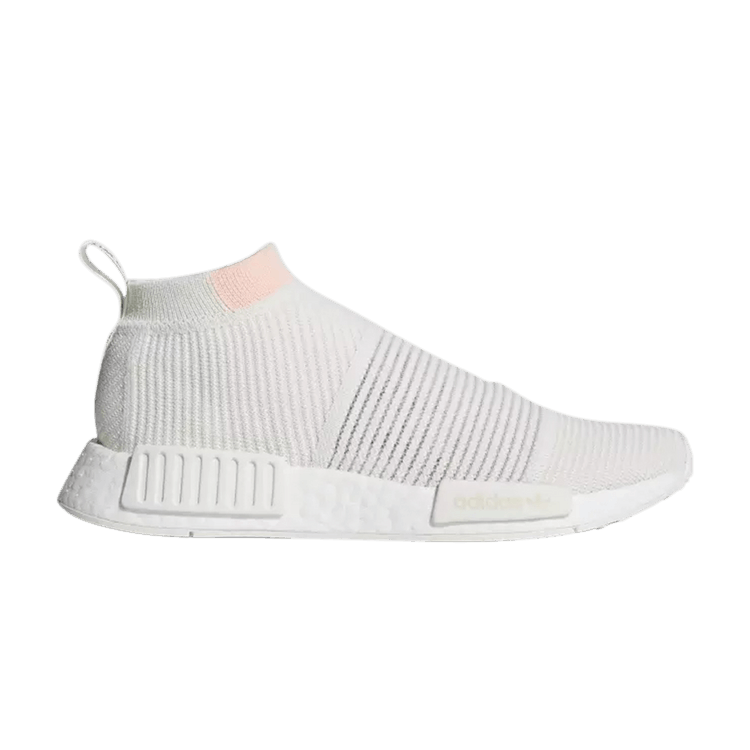 Adidas Wmns NMD_CS1 Primeknit 'Cloud Orange' — Running White/Running White/Clear Orange