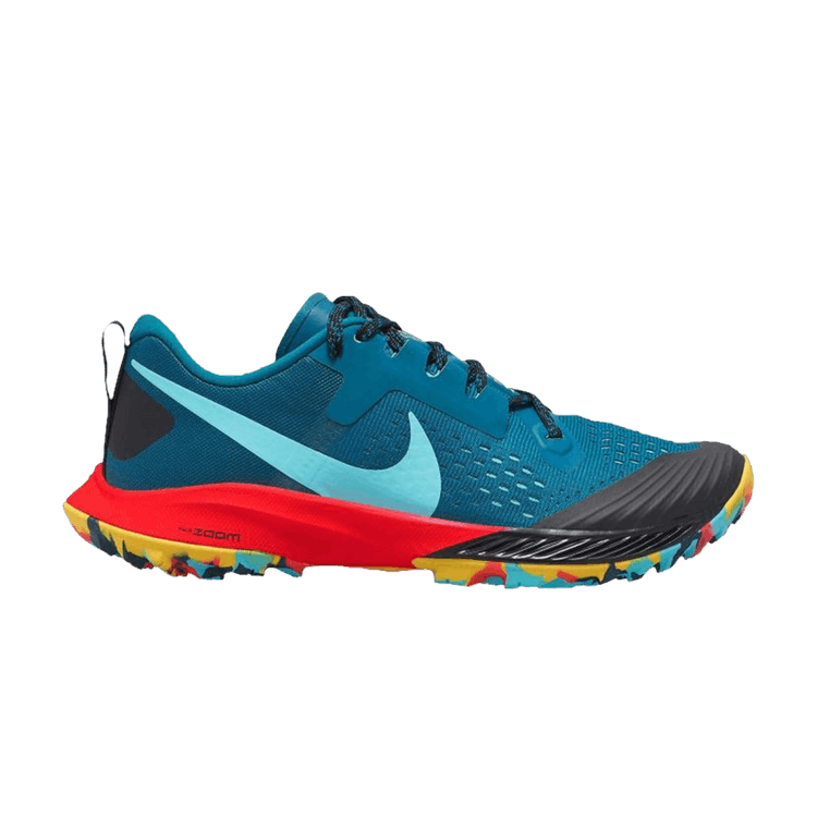 Nike Wmns Air Zoom Terra Kiger 5 'Geode Teal Crimson' — Geode Teal/Black/Bright Crimson/Aurora