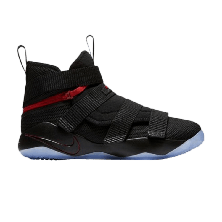Nike LeBron Soldier 11 Flyease 'Bred' — Black/University Red-Black