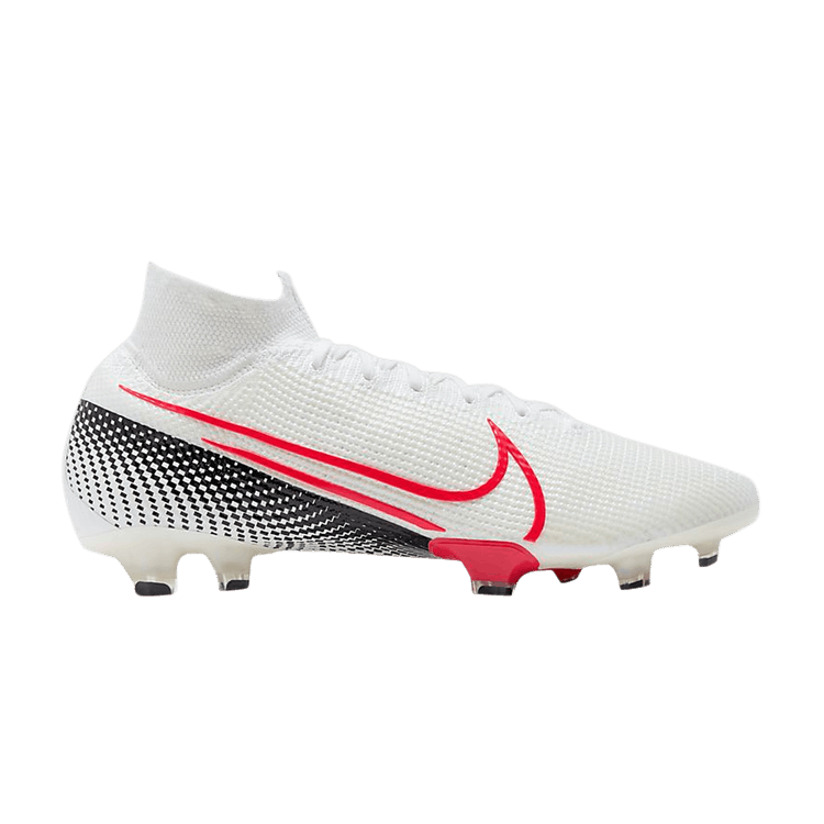 Nike Mercurial Superfly 7 Elite FG 'White Laser Crimson' — White/Black/Laser Crimson