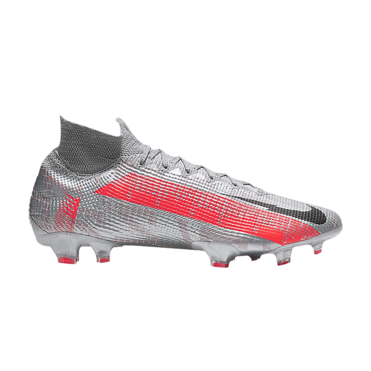 Nike Mercurial Superfly 7 Elite FG 'Metallic Grey Crimson' — Metallic Bomber Grey/Particle Grey/Laser Crimson/Black