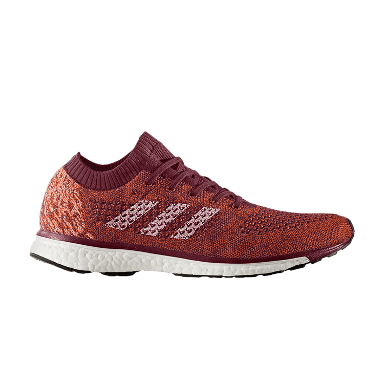 Adidas Adizero Primeknit Boost Limited 'Collegiate Burgundy' — Collegiate Burgundy/Footwear White/Energy Orange