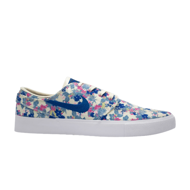 Nike SB Stefan Janoski Canvas RM 'Floral' — Fossil/Fossil/Fire Pink/Team Royal