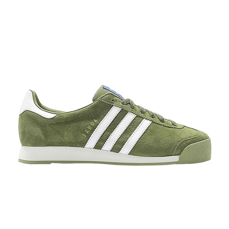 Adidas Samoa Vintage — Olive Cargo/White/Blue Bird