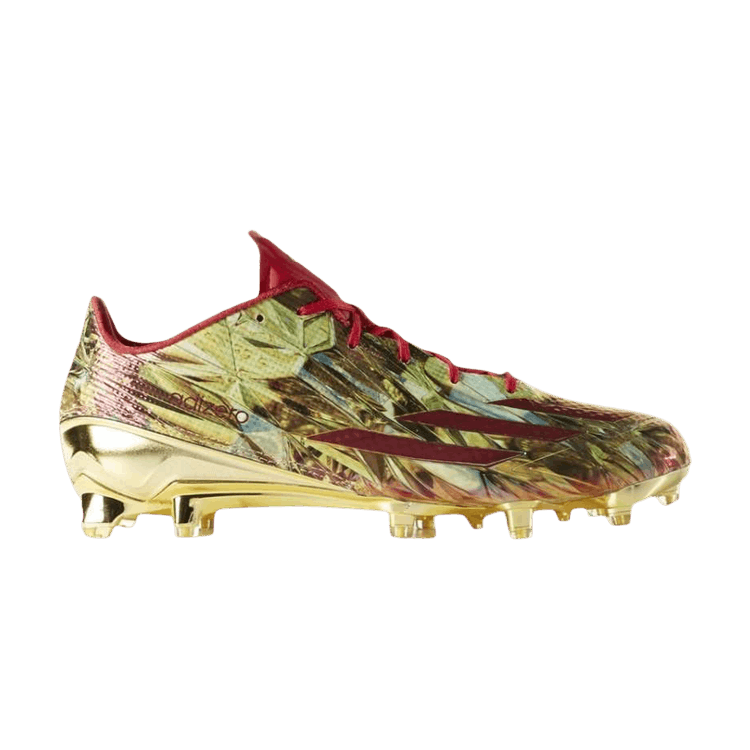 Adidas Adizero 5-Star 5.0 Low 'Gold Metallic Red' — Power Red/University Red/Gold Metallic