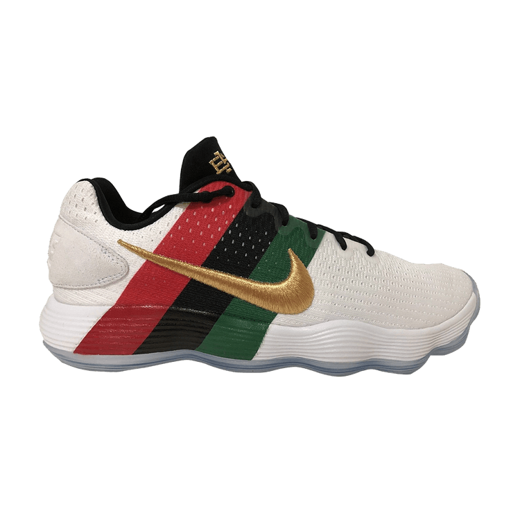 Nike Hyperdunk 2017 Low 'BHM' — White/Metallic Gold-Multi