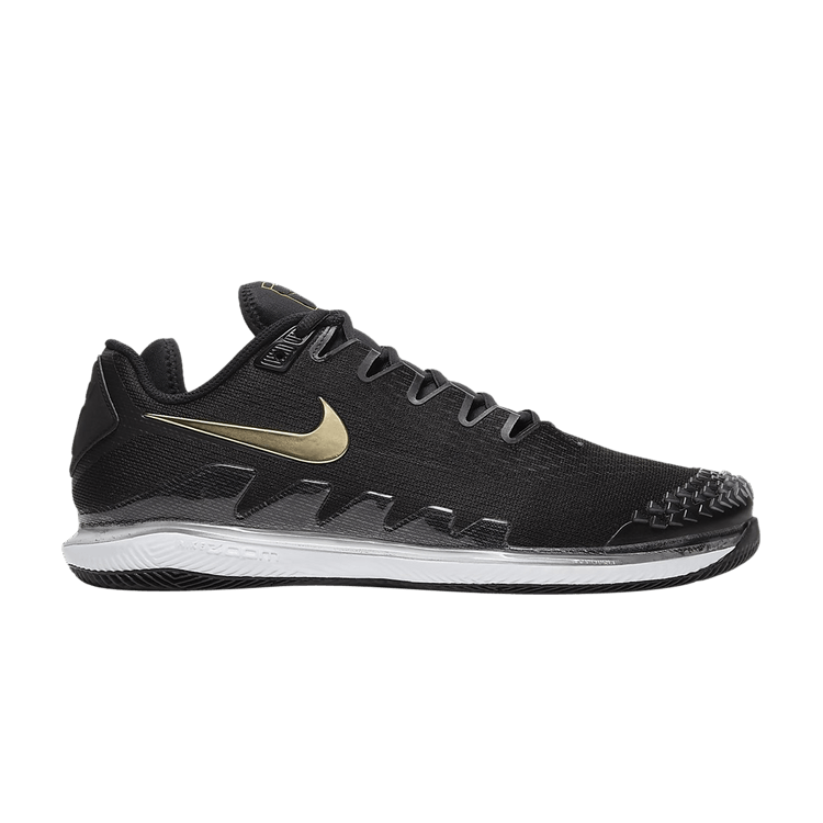 Nike Air Zoom Vapor X Knit 'Black Metallic Gold' — Black/White/Metallic Gold